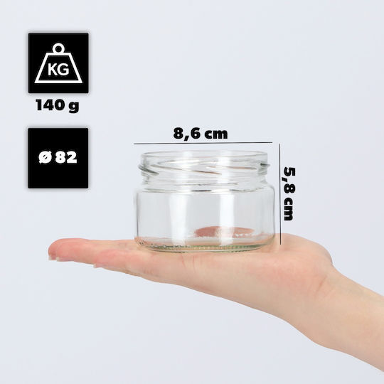 Kadax Glas Gefäß mit Deckel 250ml (10 Stück)