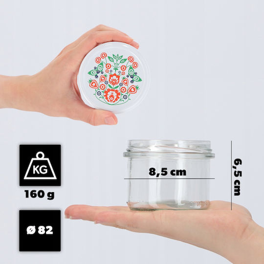 Kadax Glas Gefäß mit Deckel 235ml (10 Stück)