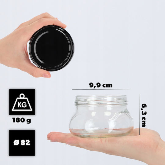 Kadax Glas Gefäß mit Deckel 300ml (10 Stück)