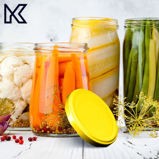 Kadax Βαζάκι Γυάλινο με Καπάκι 200ml (10τμχ)