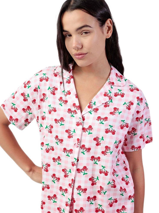 Admas Summer Women's Pink Pyjama Set