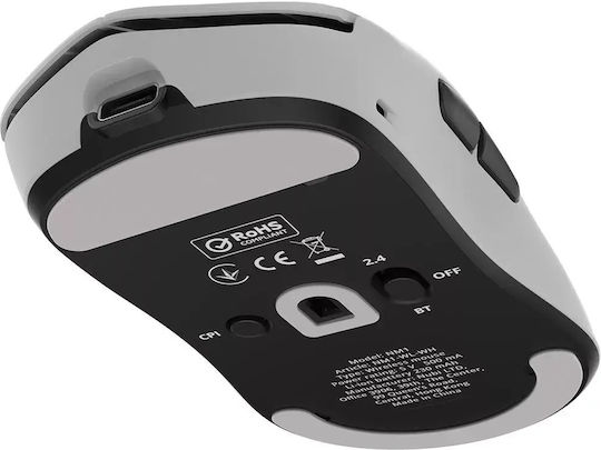 Nubi NM1 Ασύρματο Bluetooth Ποντίκι Λευκό