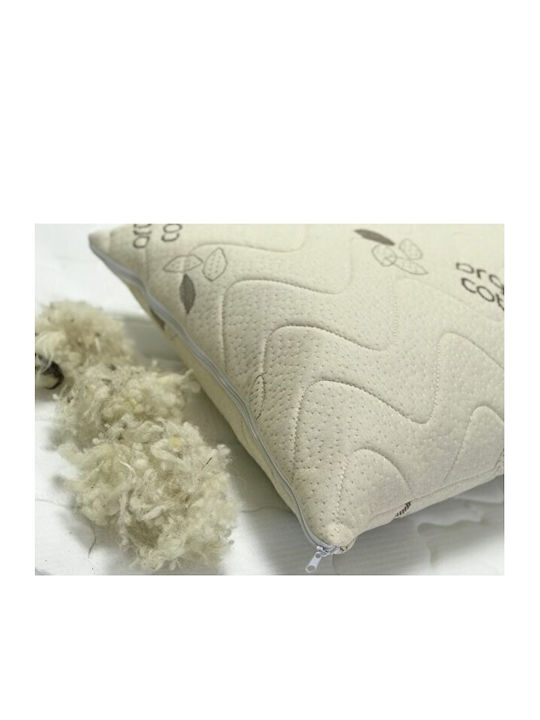SteweHome Bed Pillow Maxi Organic Single Wool in Brown Color 50x70cm