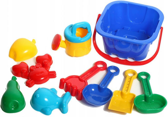 Set De Nisip 10 Accesorii Albastre
