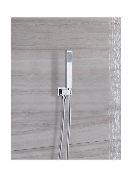 Katsamakos Built-in Battery Mixer for Shower Silver