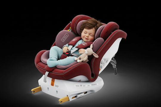 Buf Boof Twt Plus Deluxe Детско Столче за Кола i-Размер с Isofix Red 0-36 кг