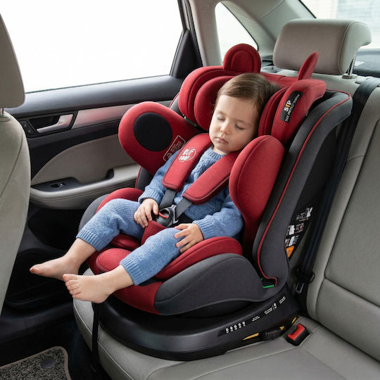 Buf Boof TWT Plus Deluxe Bear Baby Car Seat i-Size with Isofix Red