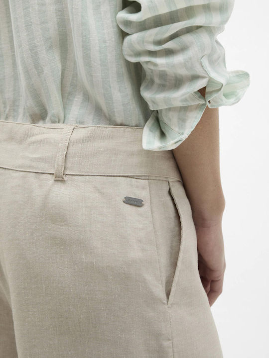 Women's Linen Trousers Pumice Stone