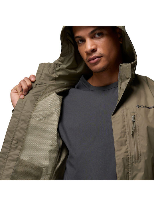 Pouring Adventure Iii Jacket Waterproof and Windproof Khaki