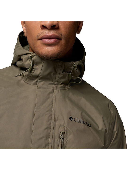 Pouring Adventure Iii Jacket Waterproof and Windproof Khaki
