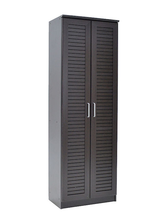 Ξύλινη Παπουτσοθήκη Sante με 7 Ράφια Wenge Μ60xΠ37xΥ183cm