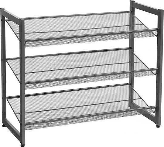 Μεταλλική με 3 Ράφια Μαύρη 74x30.7x62.8cm LMR03B Μεταλλική με 3 Ράφια Μαύρη 74x30.7x62.8cm LMR03B