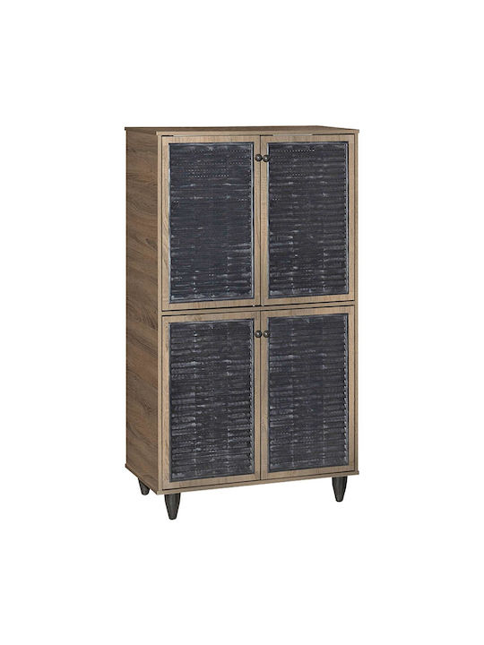 Ronan Wooden Shoe Organizer Brown 70.5x35x122cm