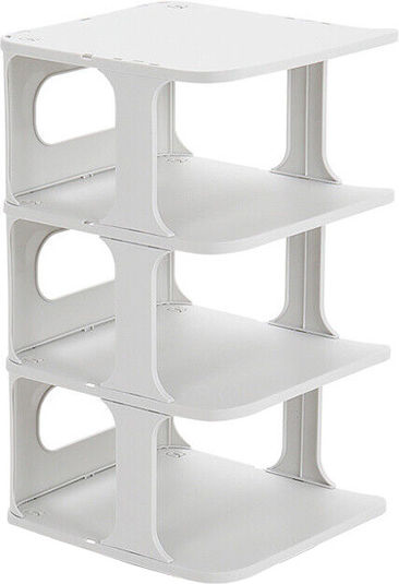 Plastic With 4 Shelves Grey 24.5x26.5x45cm UH-0154