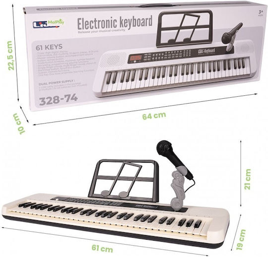 MalPlay Keyboard Karaoke for Ages 3+