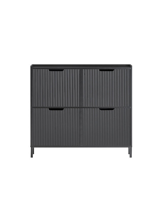 Metalică Suport pentru pantofi L100xW19xH91cm