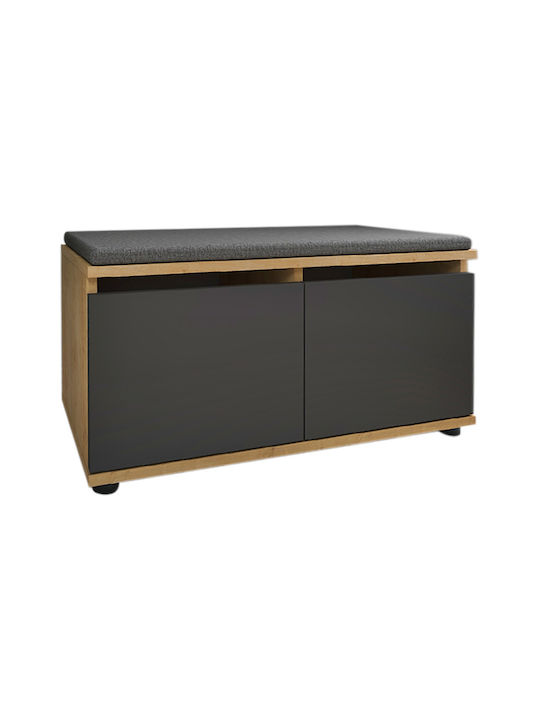 Ξύλινη Παπουτσοθήκη Twain με 1 Ράφι 80x35x42cm