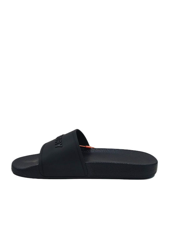 Superdry Slides Μαύρα