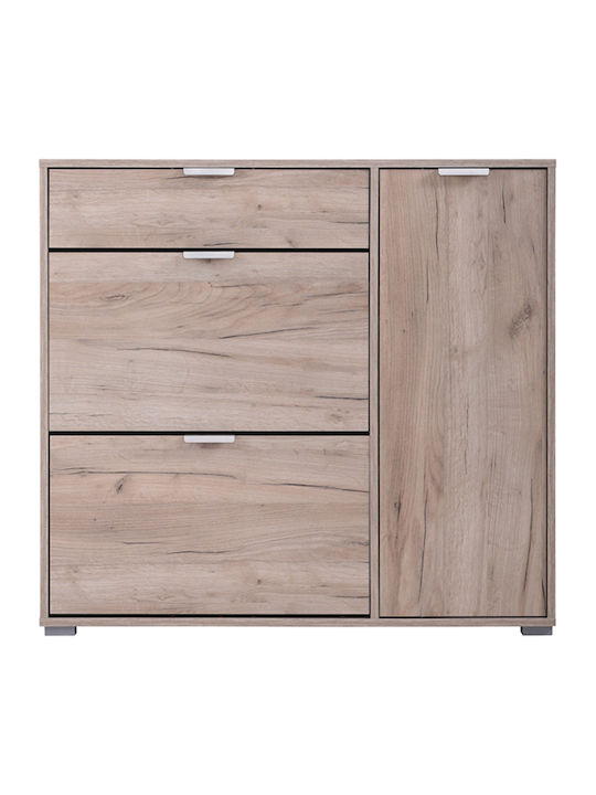 Ξύλινη Παπουτσοθήκη Arco 2 με 4 Ράφια Grey Oak Μ102xΠ33xΥ94.5cm