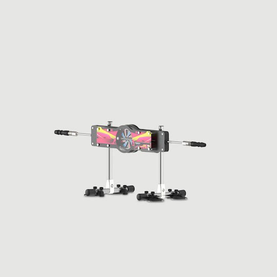 Double Multifunctional Premium Sex Machine Heating & Vibrating Double Trouble Premium Heating & Vibrating Multifunction Sex Machine Black