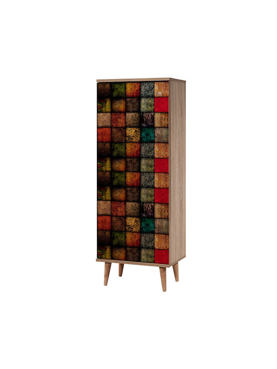 Soho Wooden Shoe Organizer with 8 Shelves Sonoma 50x38x135cm