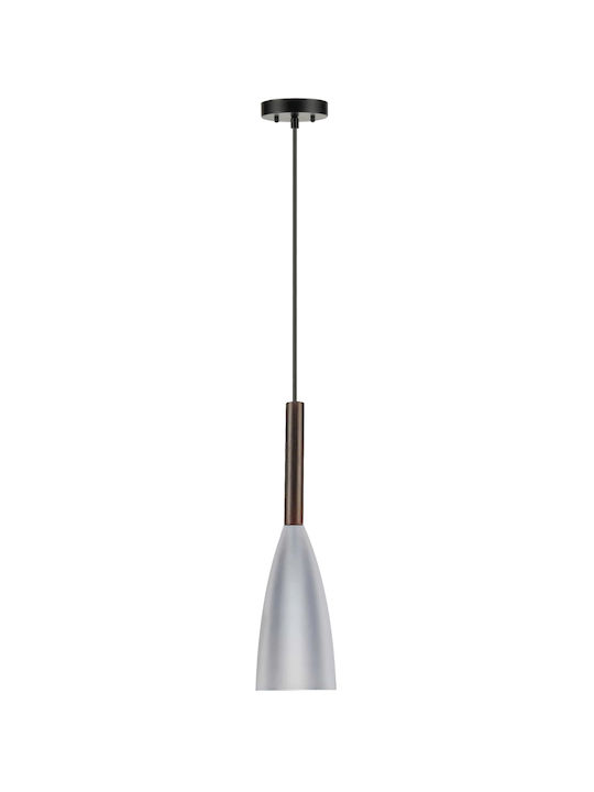 Powertech Lustră Gri cu Dulie E27 10x20cm.