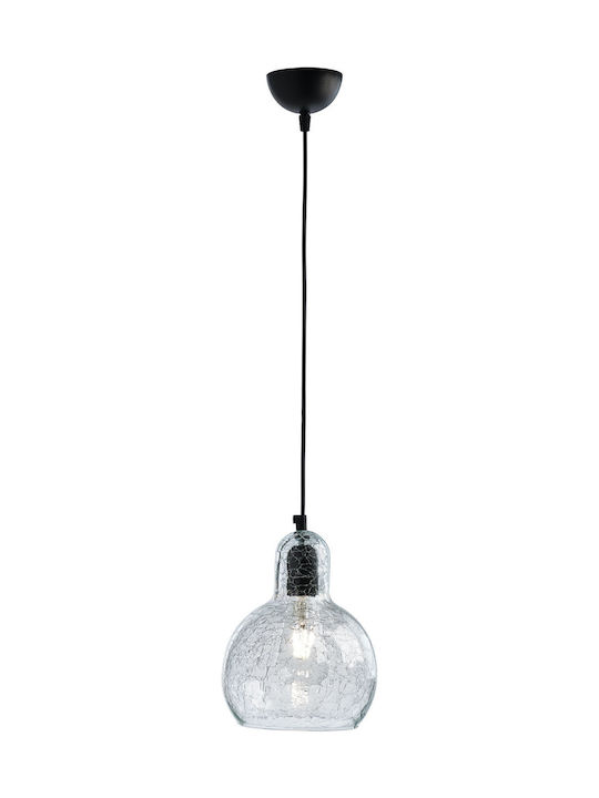 ArkoLight Κρεμαστό Φωτιστικό Διάφανο με Ντουί E27 20x21εκ.