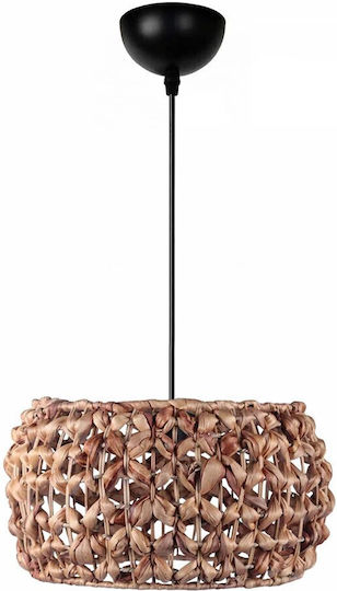 GloboStar Dario Κρεμαστό Φωτιστικό Καφέ 29x29x16εκ.