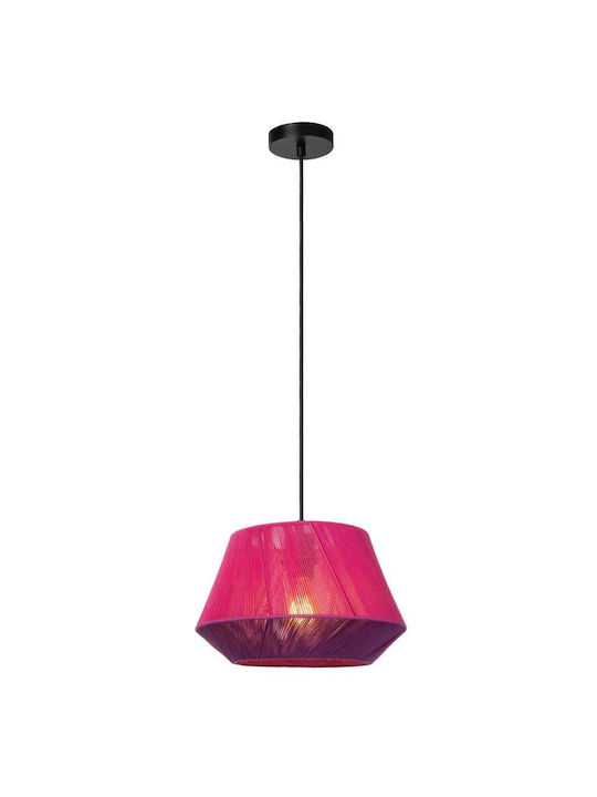 Lucide Lightning Pendant Light Pink with Socket E27