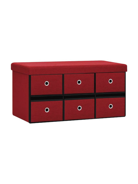 Lemnoasă Suport pentru pantofi cu 6 Rafturi Bordeaux L76xW38xH38cm
