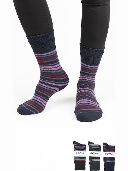 Soma Socks Casual Șosete Pentru Femei Cu Model Multicolore 3Pack Soma Socks Casual Șosete Pentru Femei Cu Model Multicolore 3Pack