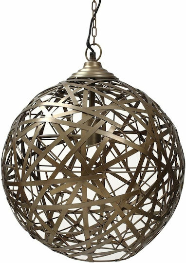 Edith Ptmd Κρεμαστό Φωτιστικό Μπρούτζινο 40x40x48εκ. Edith Ptmd Κρεμαστό Φωτιστικό Μπρούτζινο 40x40x48εκ.