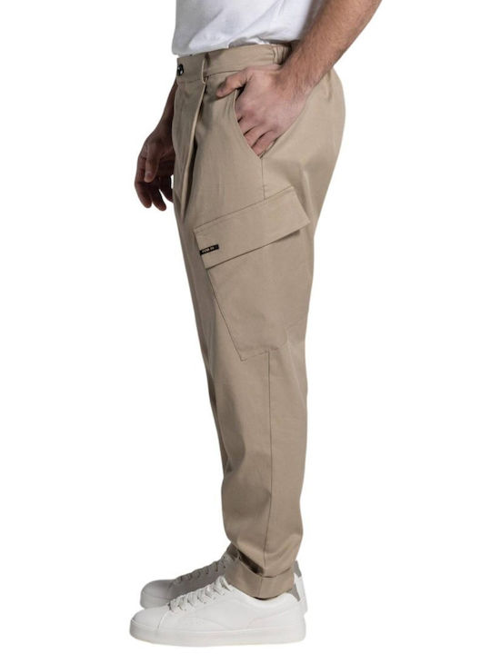 Παντελόνι Cargo σε Loose Εφαρμογή Beige