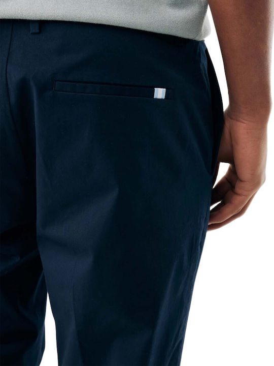 Men's Trousers Chinos Elastic in Tapered Leg Style Blue
