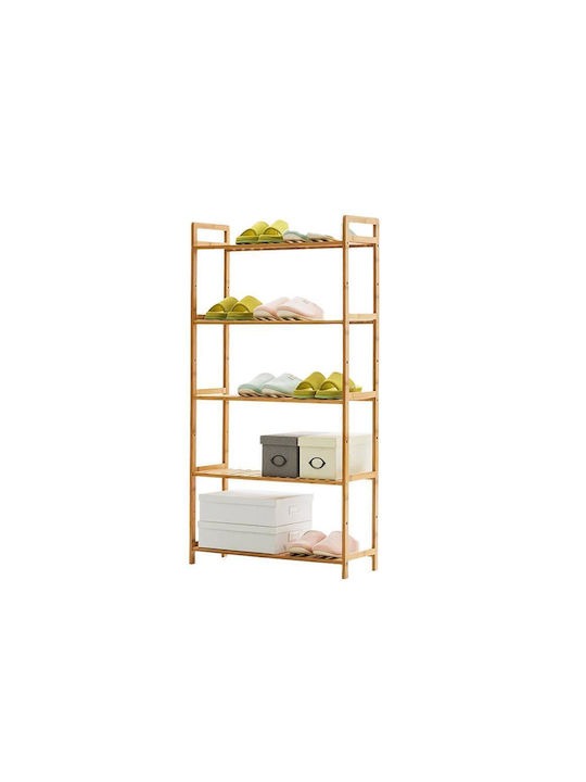 Schuhschrank aus Bambus 68x25x128cm