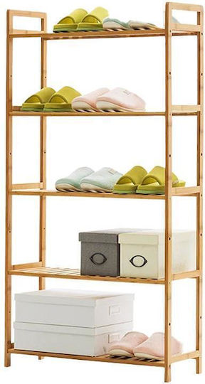 Shoe Organizer Made of Bamboo 68x25x128cm 36109------2 Shoe Organizer Made of Bamboo 68x25x128cm 36109------2