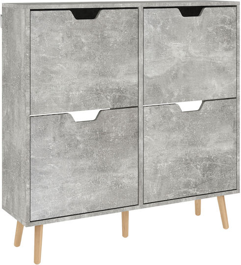 Ξύλινη Ξύλινη 95x26x95cm 837-394V80GY Ξύλινη Ξύλινη 95x26x95cm 837-394V80GY