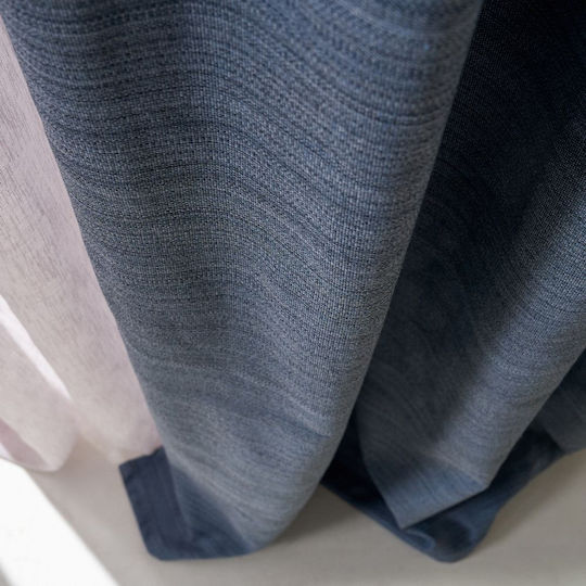 Gofis Home Curtain with Pencil Pleat Jean Blue 130x270cm