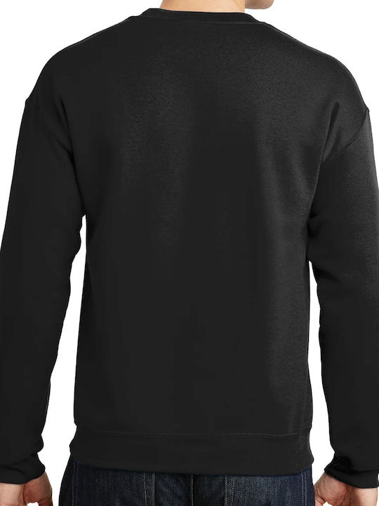 Crewneck Hanorac Food Is My Best Friend Burger Negru Crewneck Hanorac Food Is My Best Friend Burger Negru