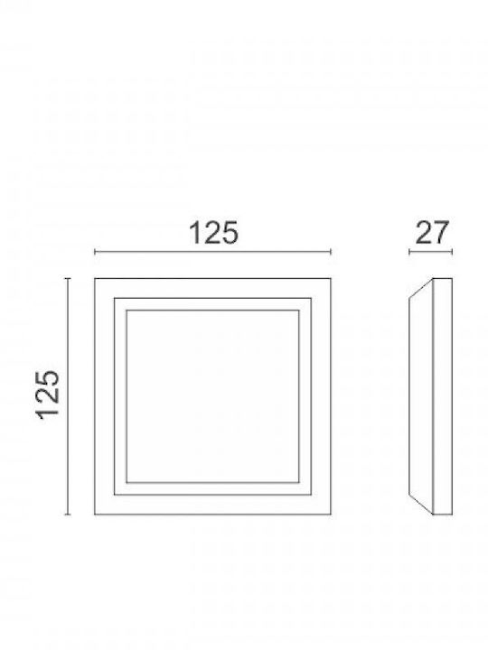 Spot Light Πλαφονιέρα LED 3.8W Spot Light Πλαφονιέρα LED 3.8W
