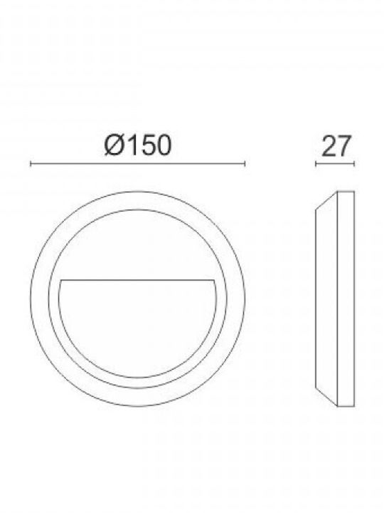 Spot Light Στεγανή Πλαφονιέρα LED 1.5W Spot Light Στεγανή Πλαφονιέρα LED 1.5W