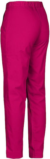 Be Unique Barisa Women's Fuchsia Medical Pants Cotton and Polyester