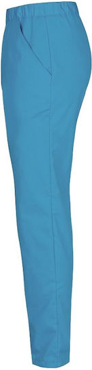 Be Unique Barisa Women's Turquoise Medical Pants Cotton and Polyester