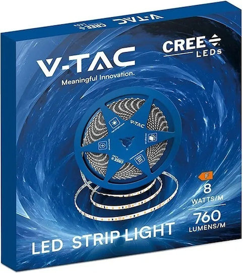 V-TAC LED Strip 24V Warm White Light 10m Type SMD2835