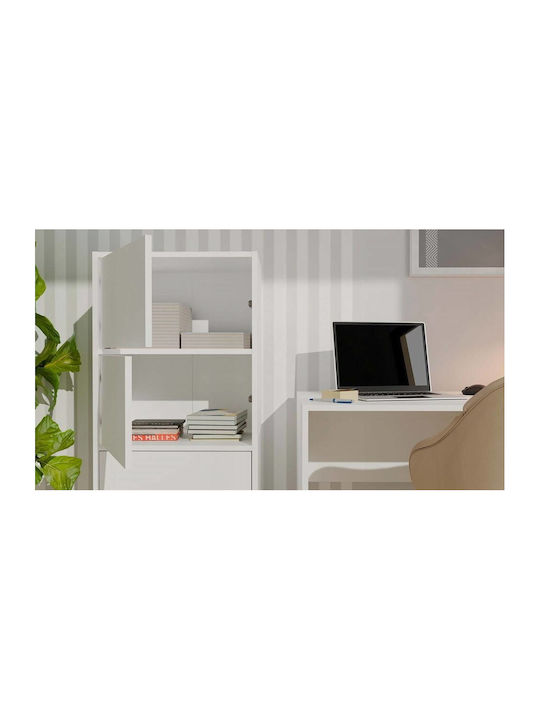 Büroaufbewahrungsschublade Alma Holz Weiß 50x40x119cm