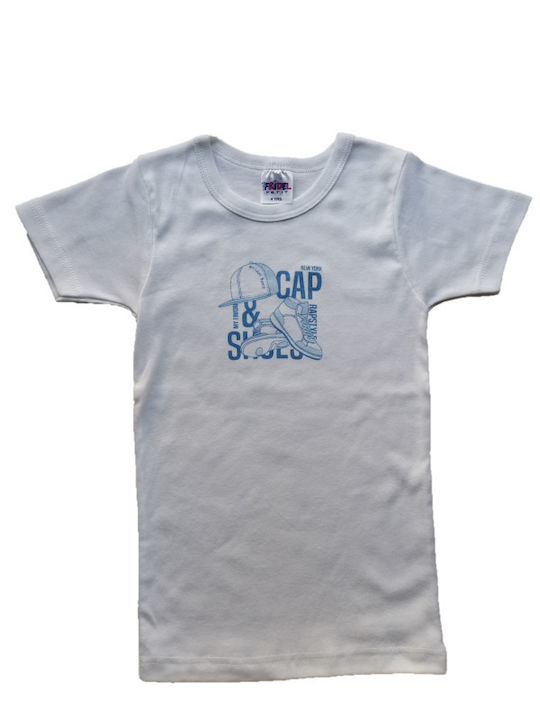 Fridel Petit Kids Undershirt Short-sleeved White