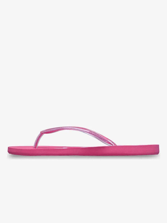 Women's Flip Flops in Fuchsia Color