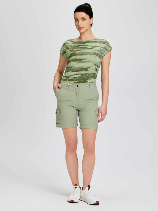 Icepeak Pantaloni Scurți de Drumeție Verzi pentru Femei
