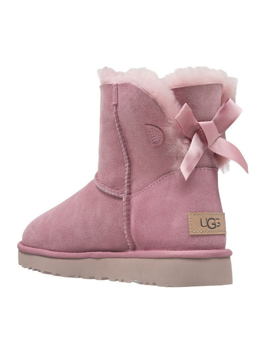 Mini Bailey Bow II Wildleder Stiefeletten Damen Rosa