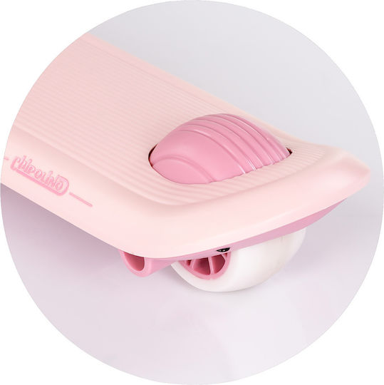 Chipolino Kids 3-Wheel Scooter with LED Lighting for 2+ Years Pink